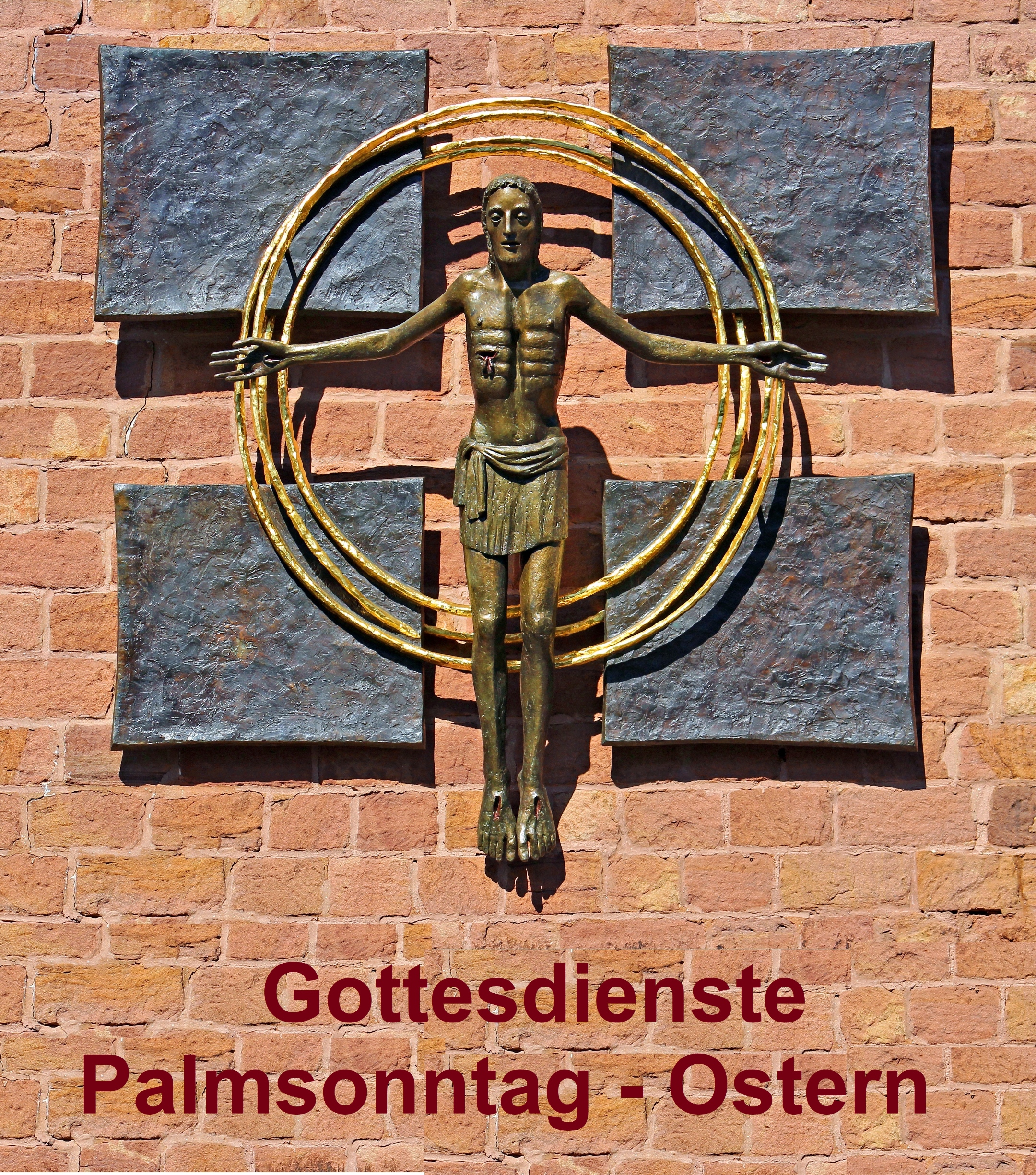 Der erhöhte Christus am Kreuz, Bronze, aus der ehemaligen Filialkirche St. Elisabeth