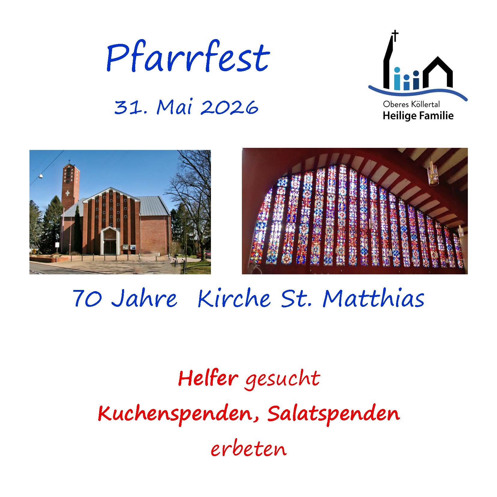 Kirche St. Matthis und rechtes Seitenfenster
