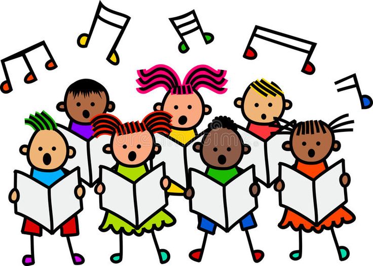 Singing Kids stock illustration_ Illustration of group - 59572597