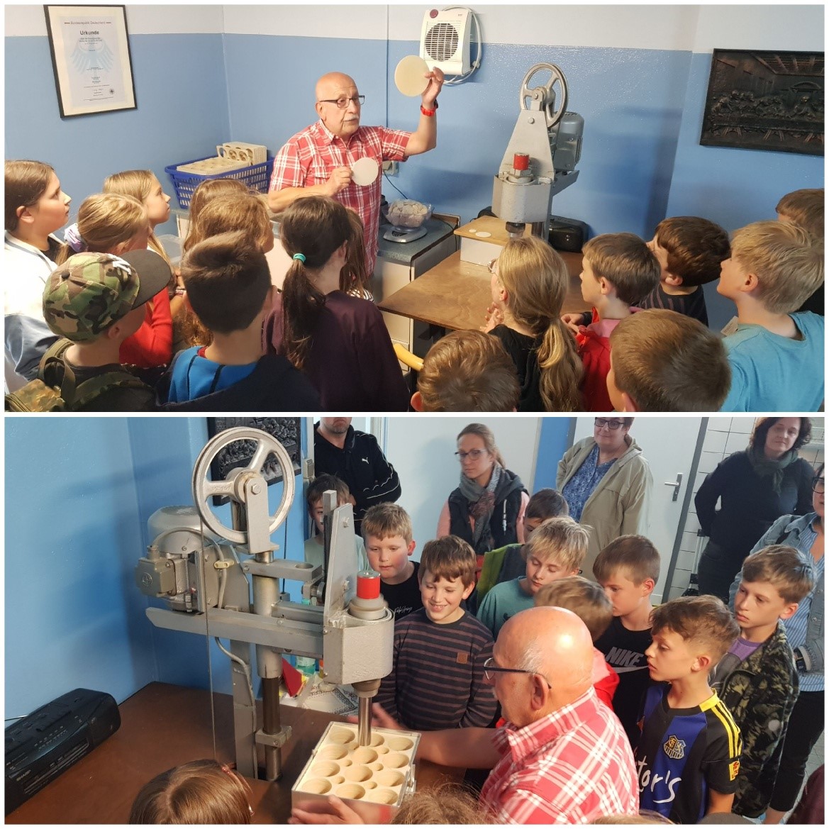 Besuch in der Hostienbäckerei
