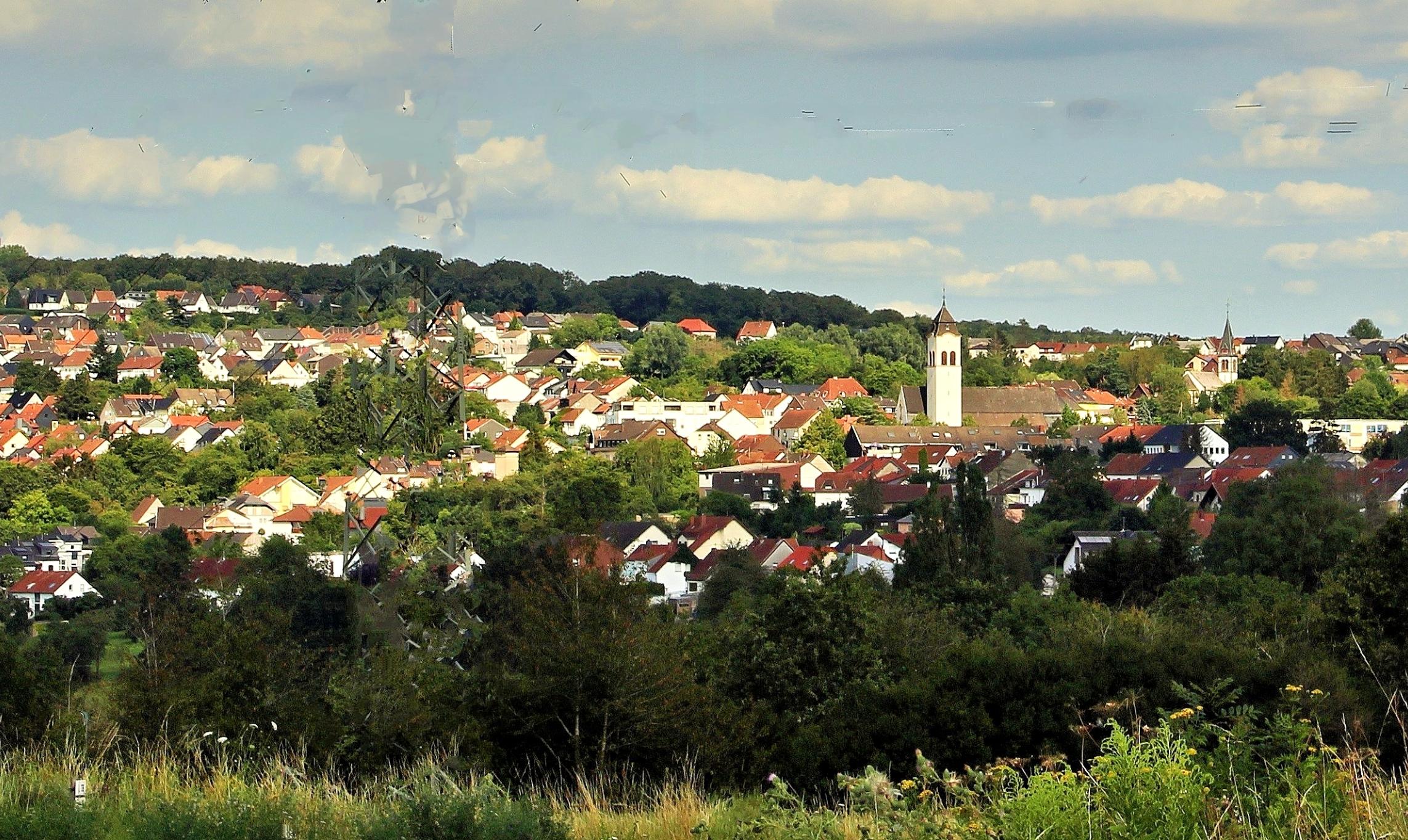 Blick auf die Gemeinde Holz