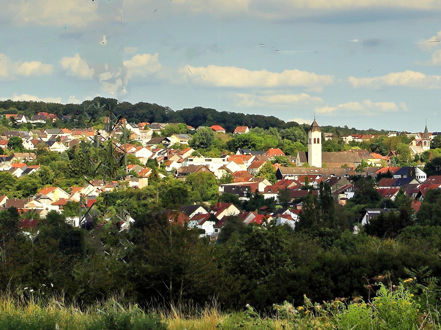 Blick auf die Gemeinde Holz