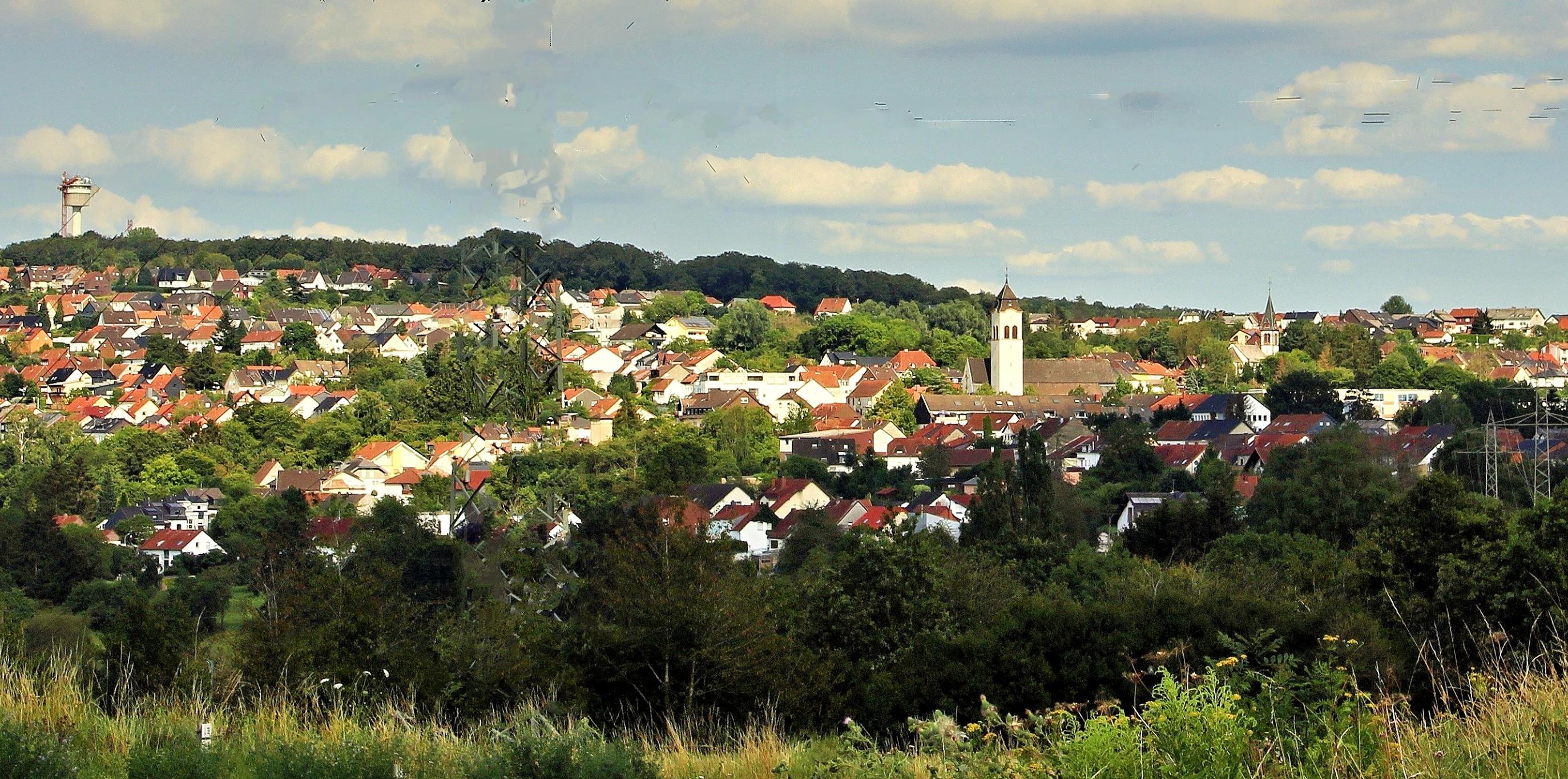 Blick auf die Gemeinde Holz