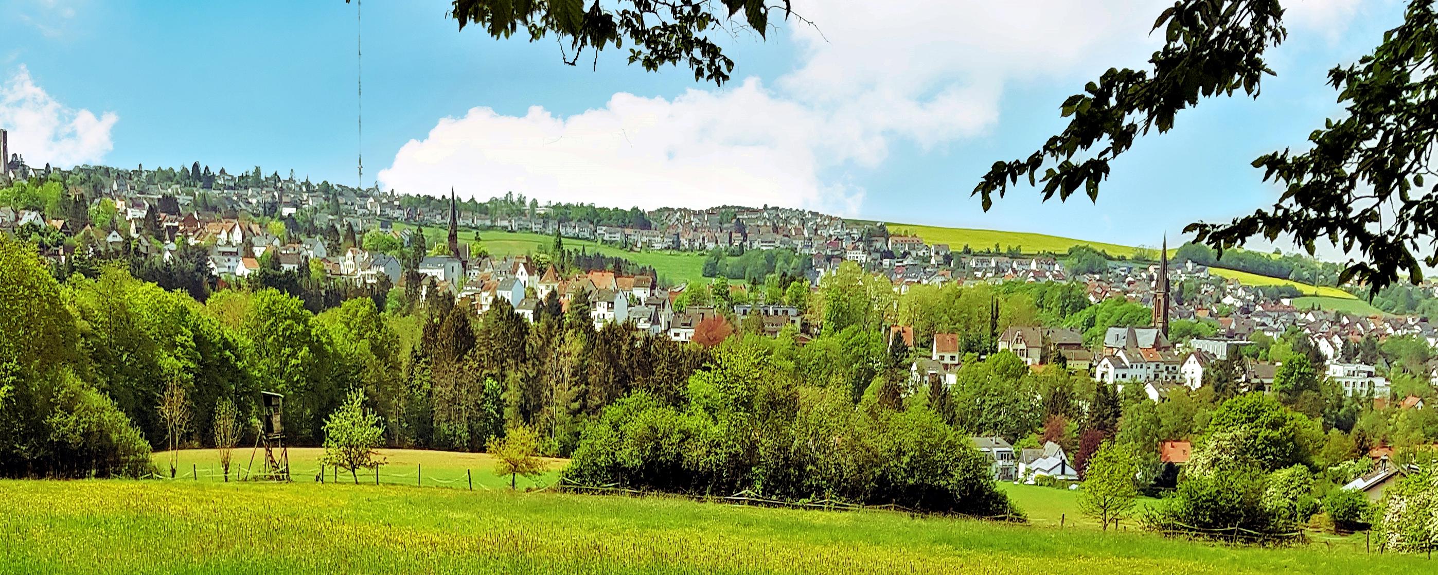 Blick auf die Gemeinde Riegelsberg