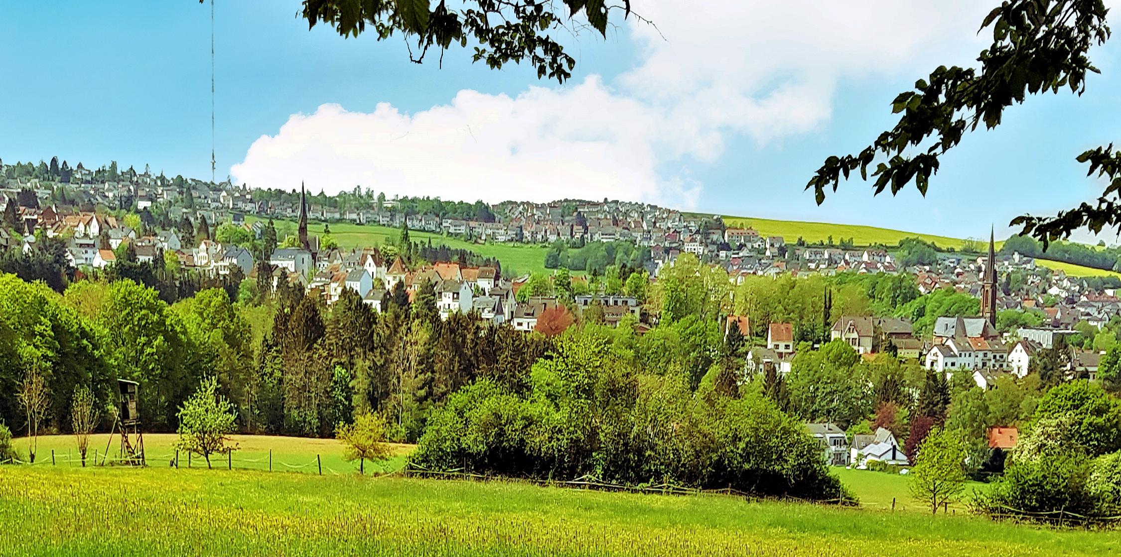 Blick auf die Gemeinde Riegelsberg